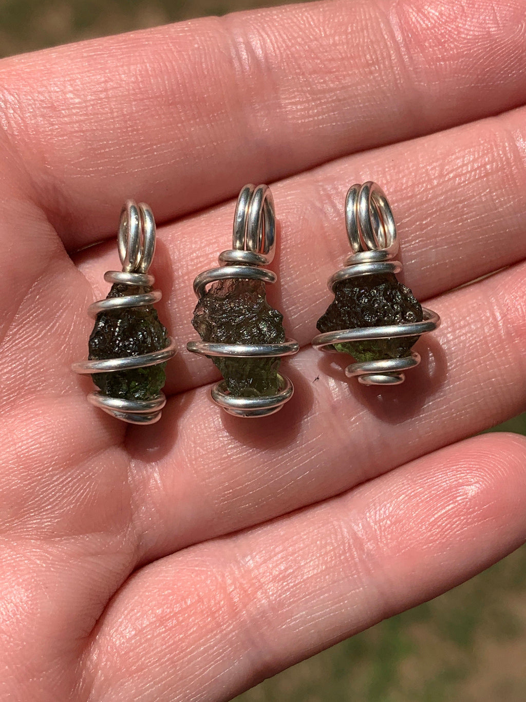 Moldavite Pendant | Genuine Natural Raw Meteorite Tektite | Synergy 12 | Moldavite Jewelry | Moldavite Necklace The Stone of Transformation