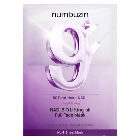 Numbuzin No. 9 Sheet Mask NAD+ Bio Lifting 16-count