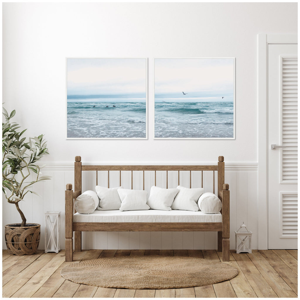 Sylvie Ocean Swim 1 and 2 Framed Canvas Art Set by Stephanie Klatt