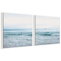 Sylvie Ocean Swim 1 and 2 Framed Canvas Art Set by Stephanie Klatt