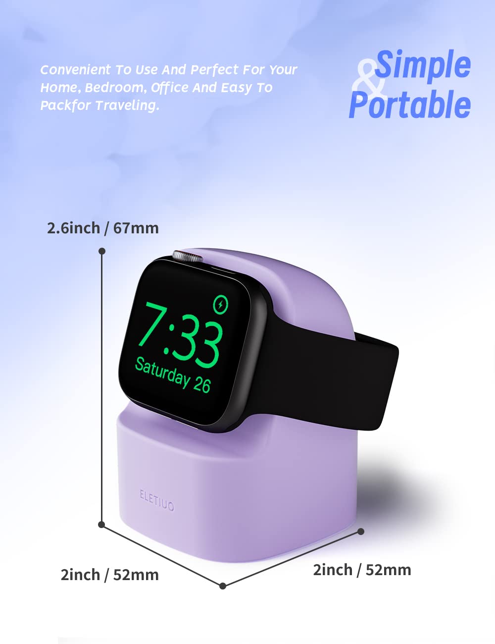 Stand Apple Watch Series 49/46/45/44/42/41/40/38Mm Iwatch Ultra2/Ultra/10/9/8/Se