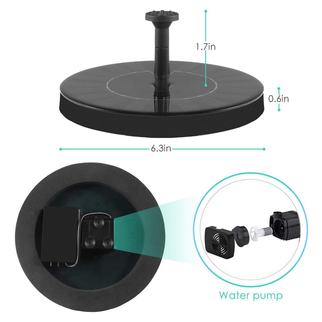 Solar Water Fountain Pump for Pond & Pool