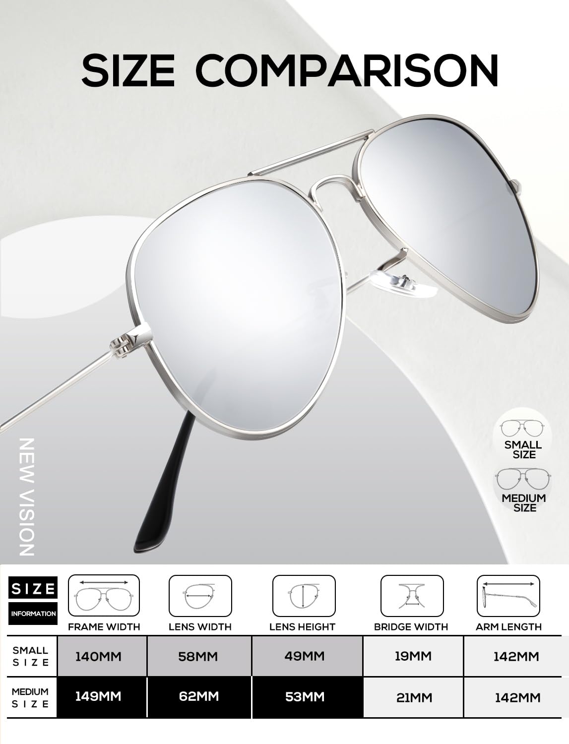 Aviator Sunglasses for Men Women Driving Sun glasses Polarized Lens UV B