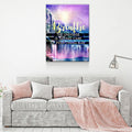 Breathe The Universe Is Taking Care Of Everything Else Canvas Wall Art, Gratitude Sign, Abraham Hicks Law Of Attraction Art