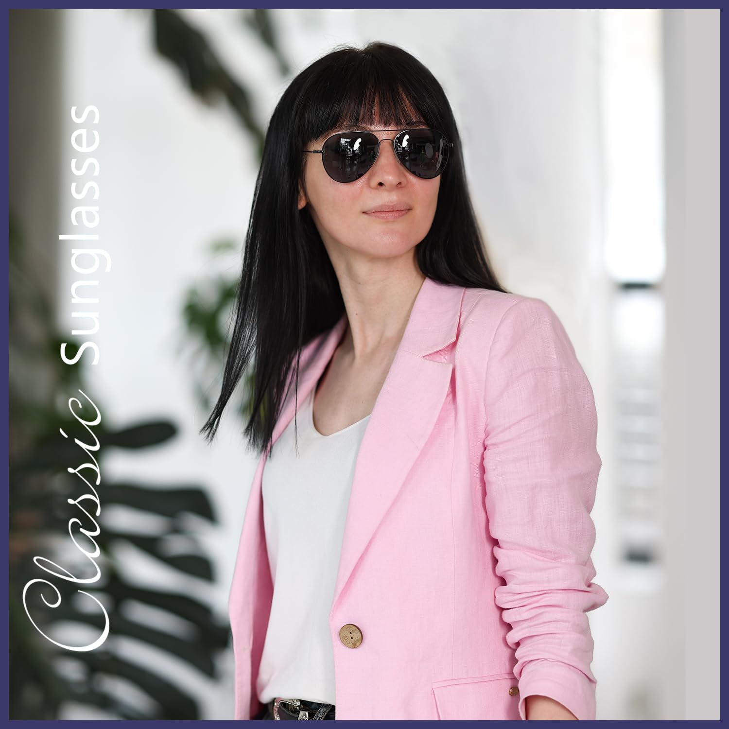 Polarized Aviator Sunglasses — UV Protection for Women & Men