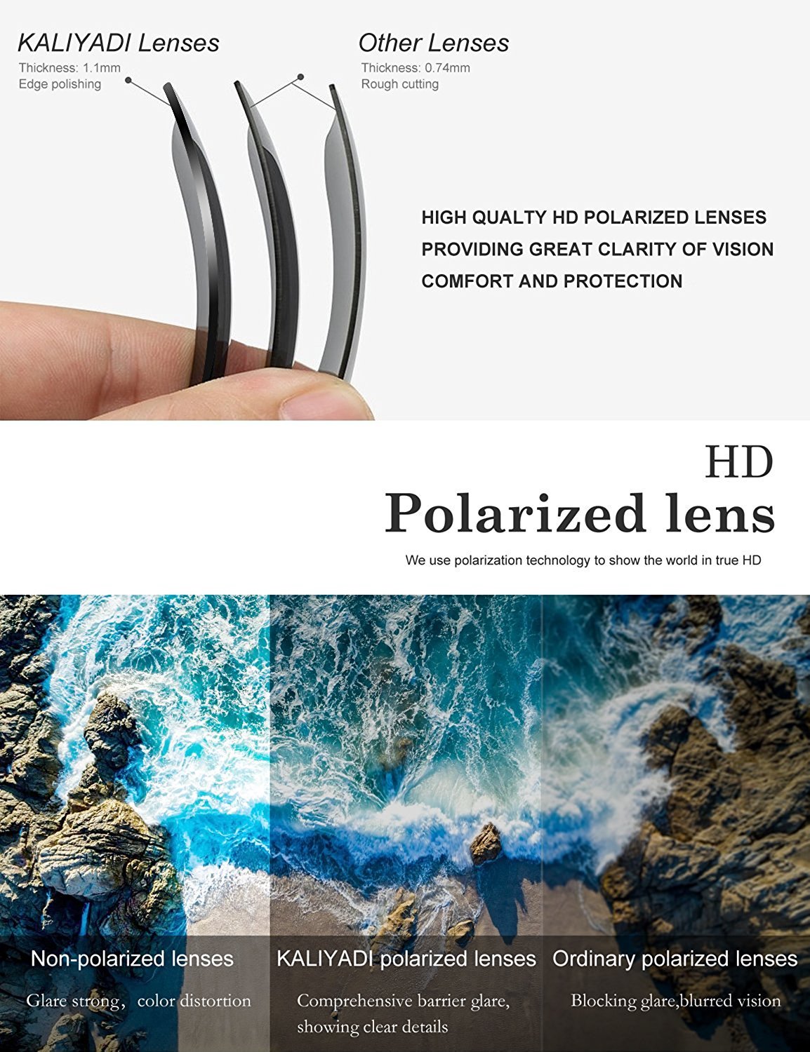 Aviator Sunglasses for Men Women Driving Sun glasses Polarized Lens UV B