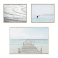 Sylvie Ocean Beach Framed Canvas Set