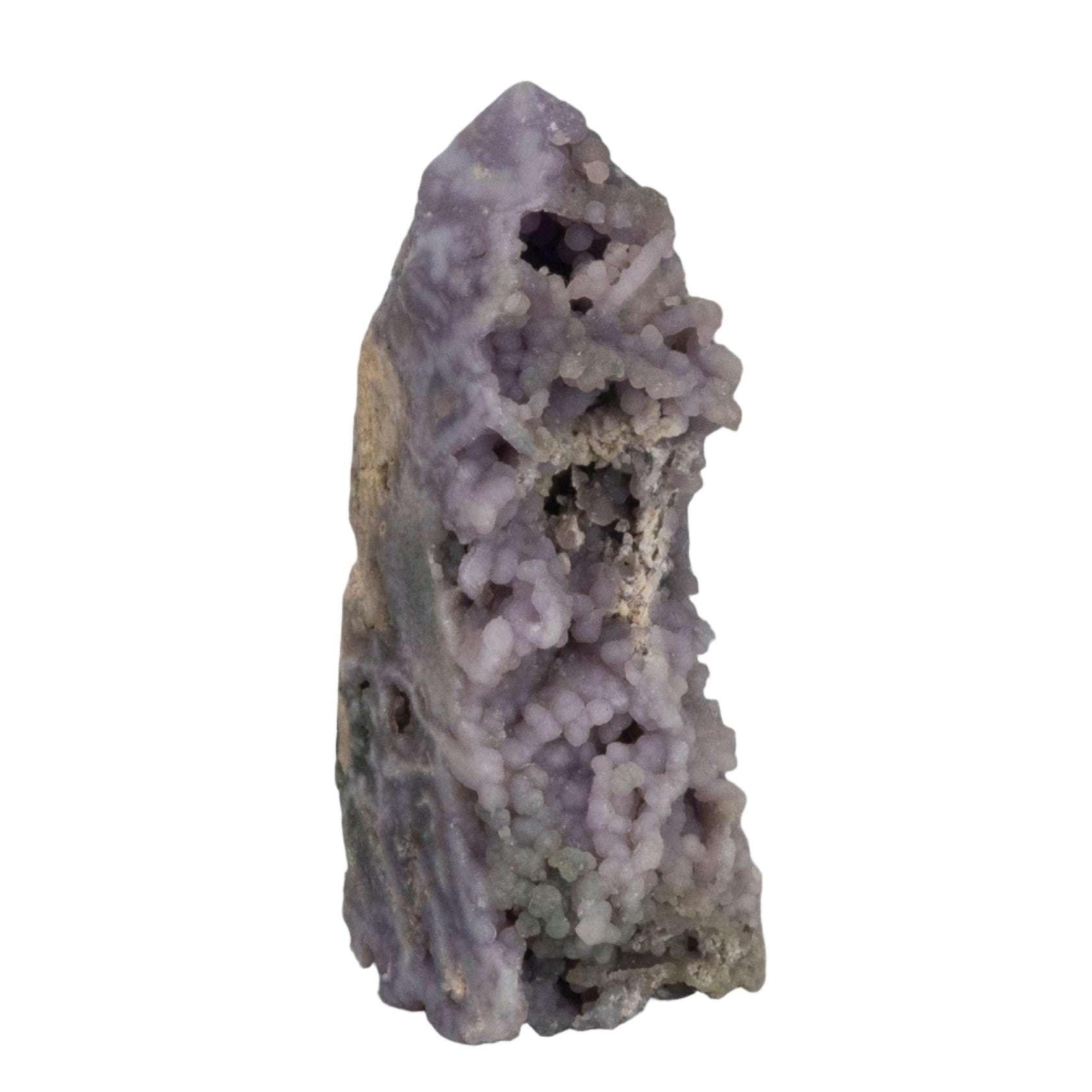 Grape Agate Raw Edge Tower | Deep Purple Botryoidal