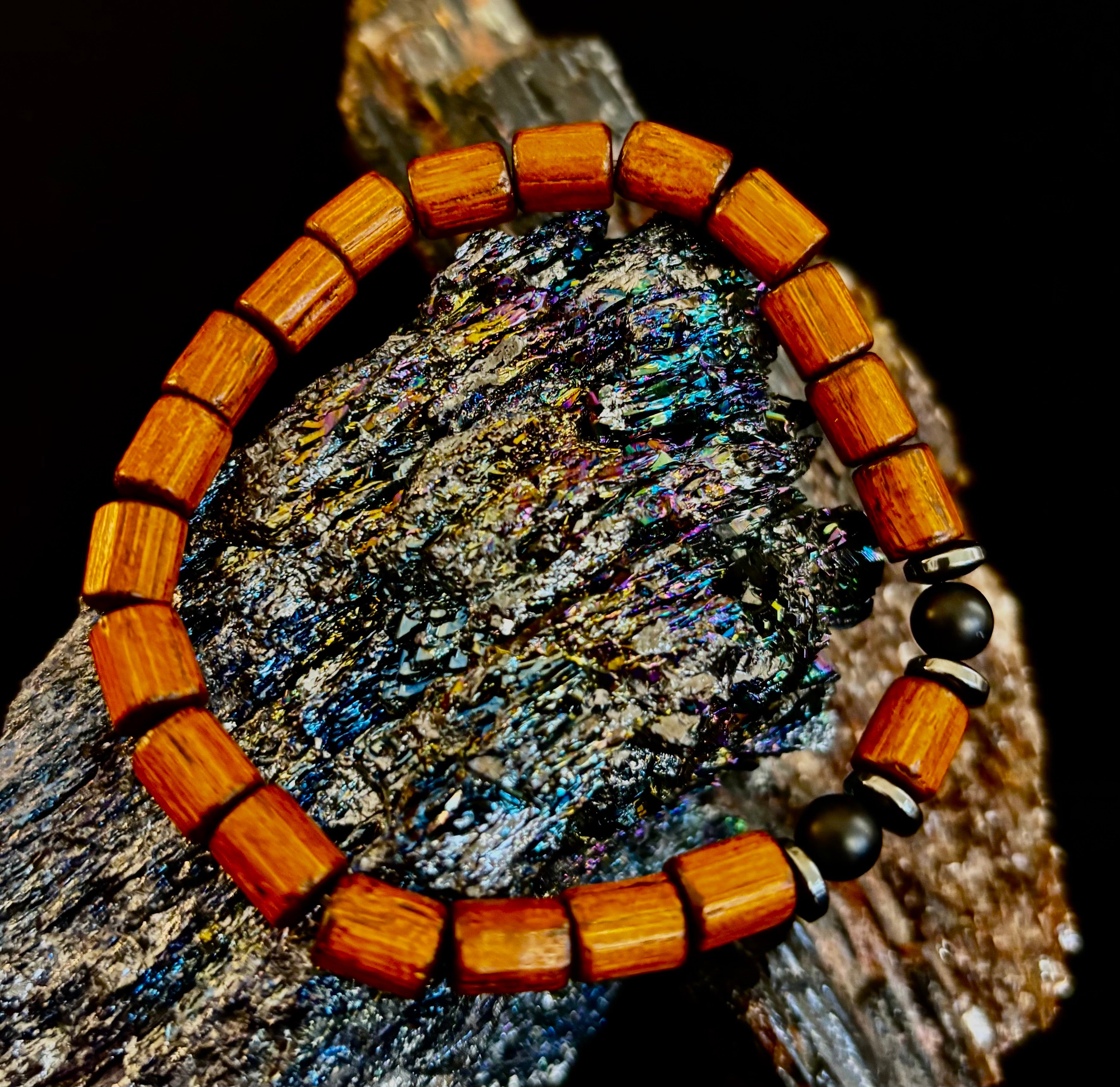 Stack & Go Bracelet Set – Lightweight Wood, Lava & Stone (5 styles for small to medium wrists)