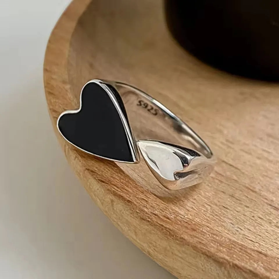 VENTFILLE 925 Sterling Silver Irregular Ring | Geometric Minimalist Jewelry for Women