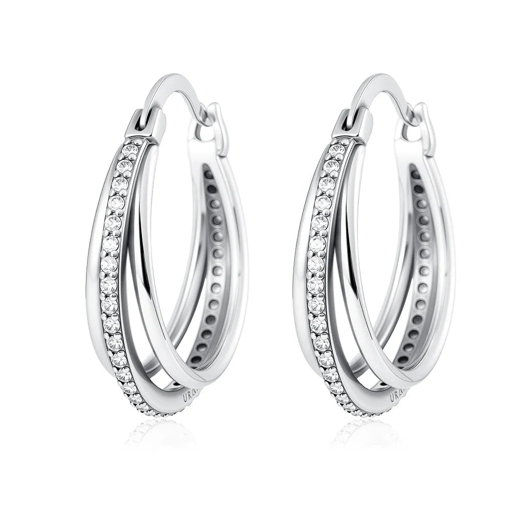 925 Sterling Silver Elephant Cherry Earrings | Sparkling Stud Earrings for Women