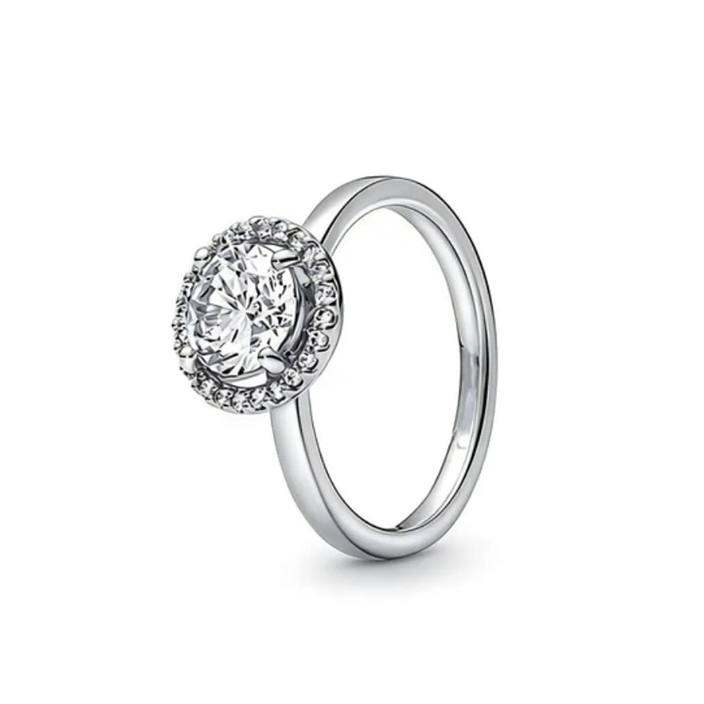 Sterling Silver Zircon Ring Set | Butterfly Snowflake Rose Design