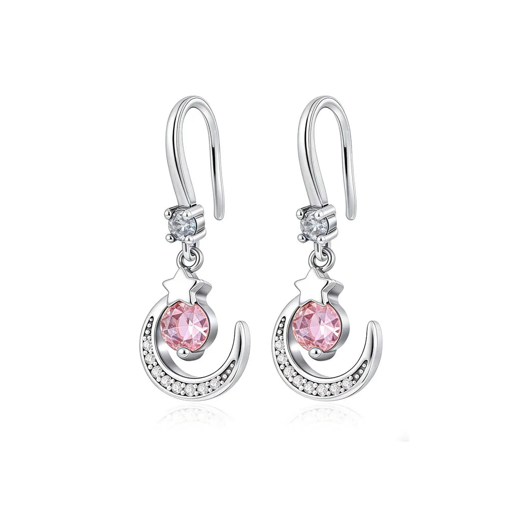 925 Sterling Silver Elephant Cherry Earrings | Sparkling Stud Earrings for Women