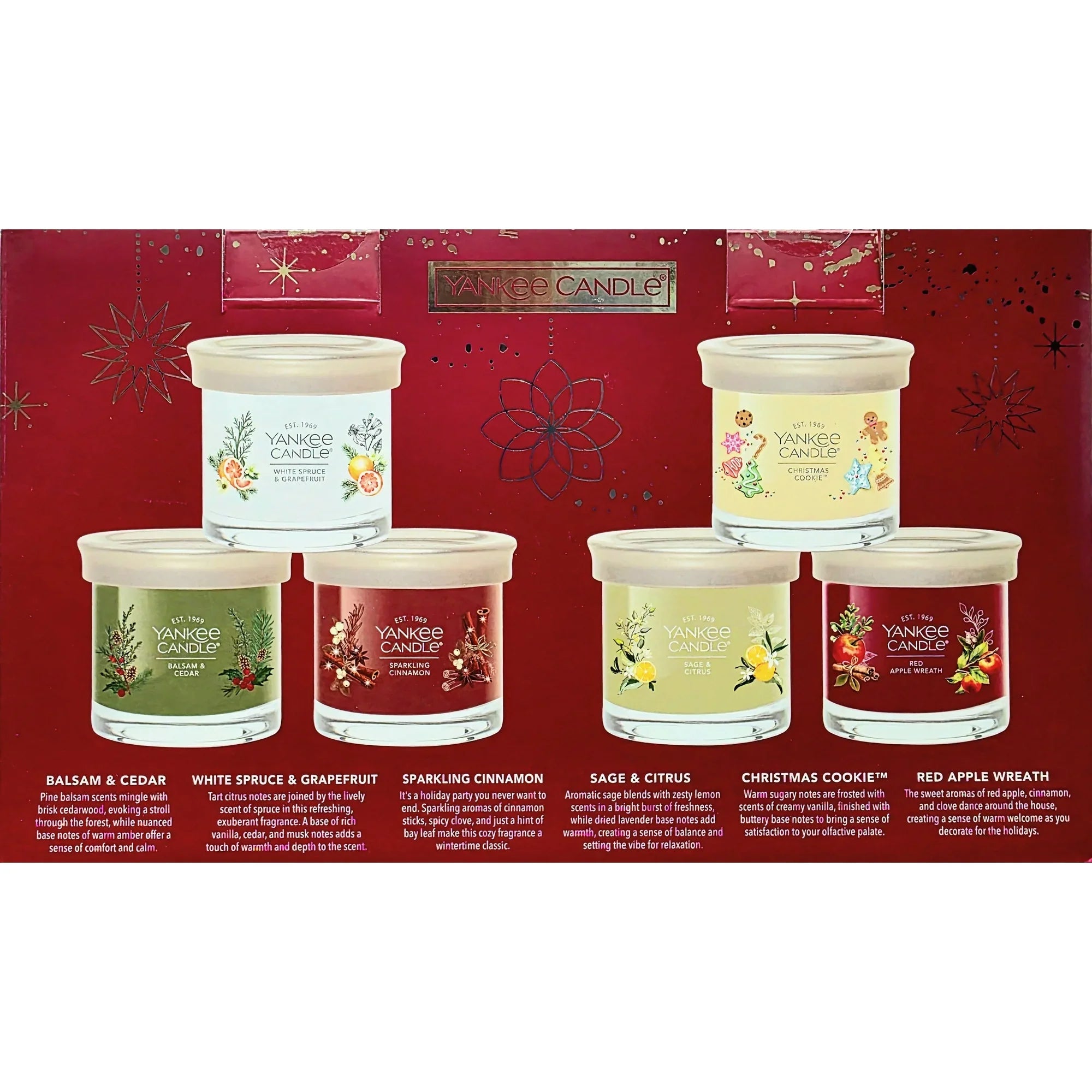 Yankee Candle Holiday Candle Variety, 4.3 Ounce (Pack of 6)
