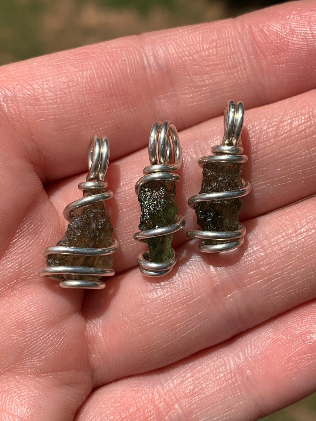 Moldavite Pendant | Genuine Natural Raw Meteorite Tektite | Synergy 12 | Moldavite Jewelry | Moldavite Necklace The Stone of Transformation