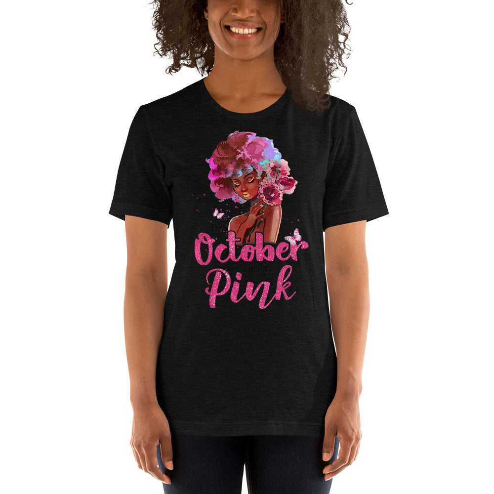 BREAST CANCER AWARENESS OCTOBER PINK Short-Sleeve Unisex T-Shirt