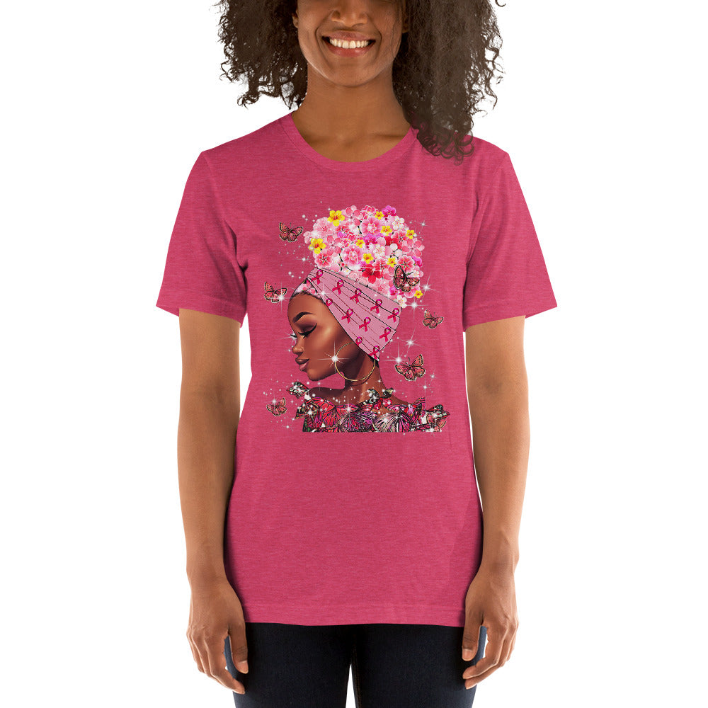 BREAST CANCER AWARENESS BUTTERFLIES Short-Sleeve Unisex T-Shirt