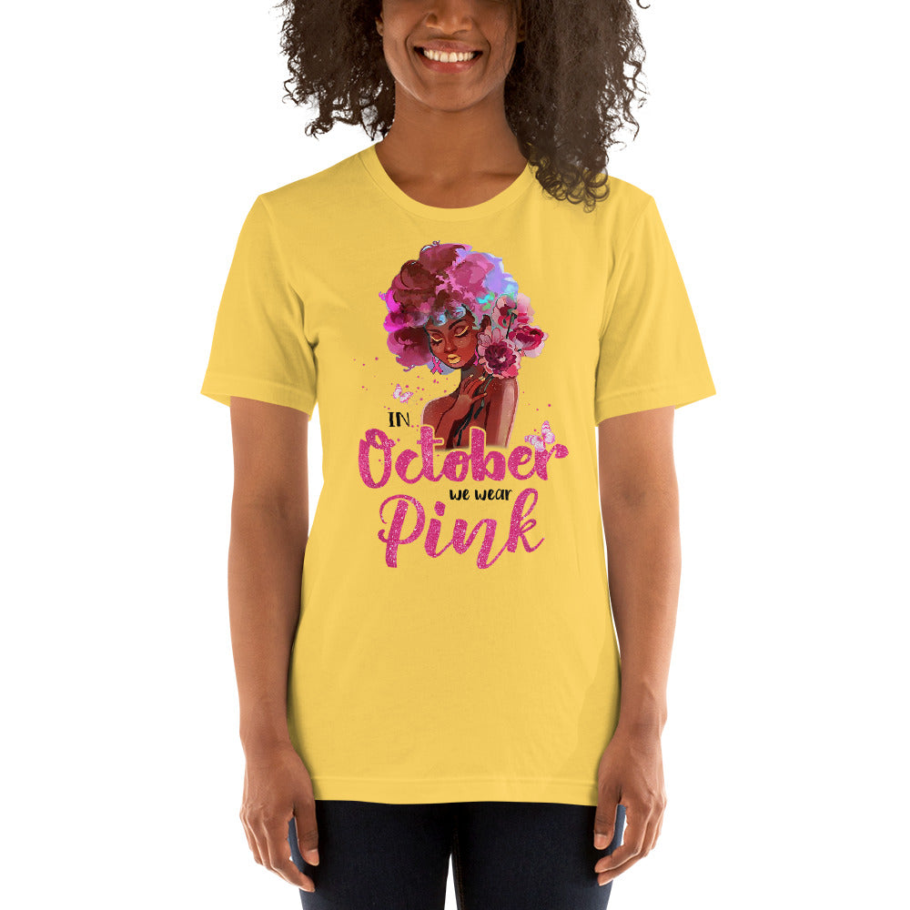 BREAST CANCER AWARENESS OCTOBER PINK Short-Sleeve Unisex T-Shirt